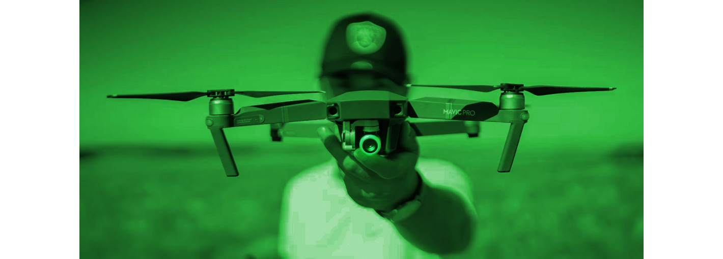 Night vision devices on modern drones 